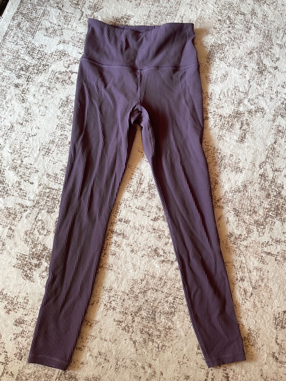 Athleta Elevation Ribbed Leggings — Mauve Purple - Size S